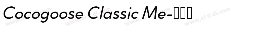 Cocogoose Classic Me字体转换